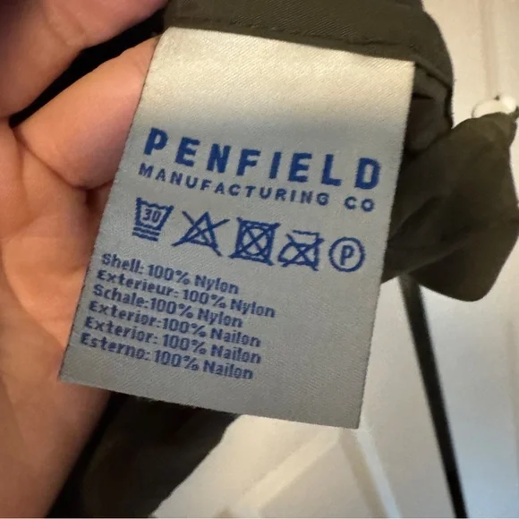 Mens Penfield Vassan Mountain Parka Jacket in Olive Green S - pocket flaw - Picture 8 of 9
